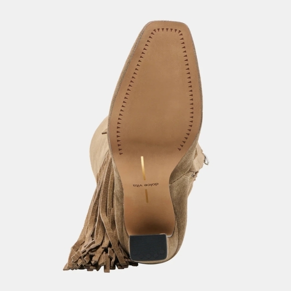 💚🔹️Dolce Vita🔹️ Giano Olive Suede Heeled Boots - Picture 6 of 6